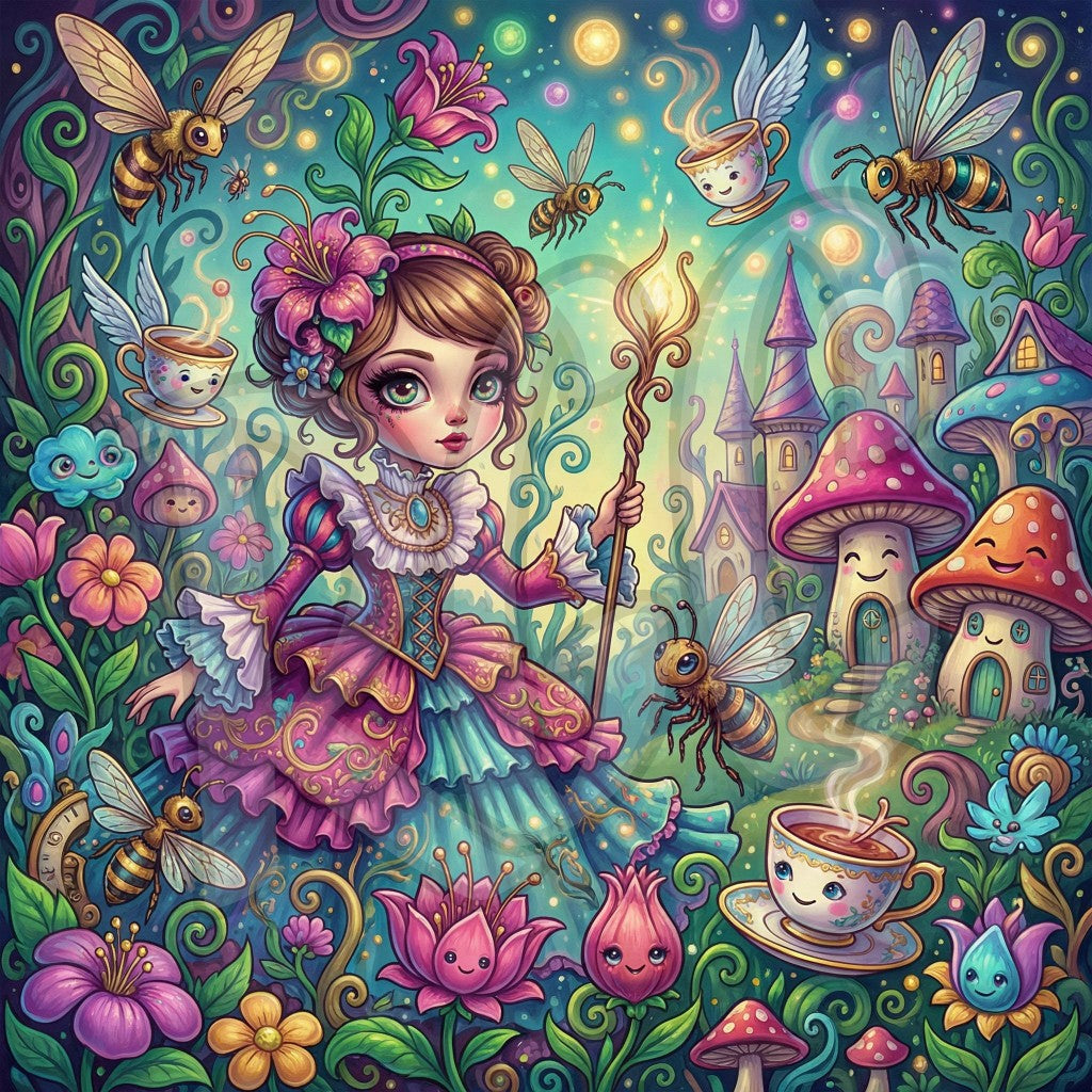 Whimsical Tea Garden Fairy