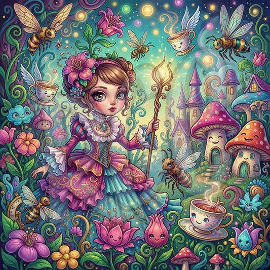 Whimsical Tea Garden Fairy