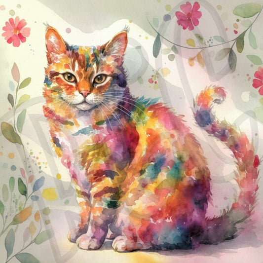 Colorful kitty