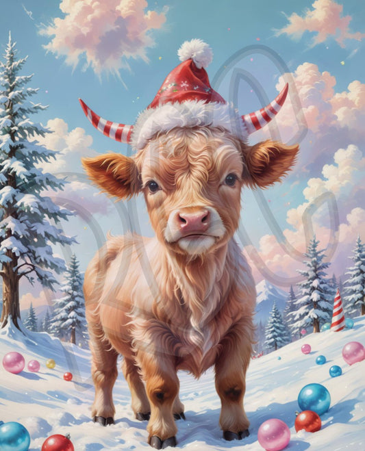 Christmas calf