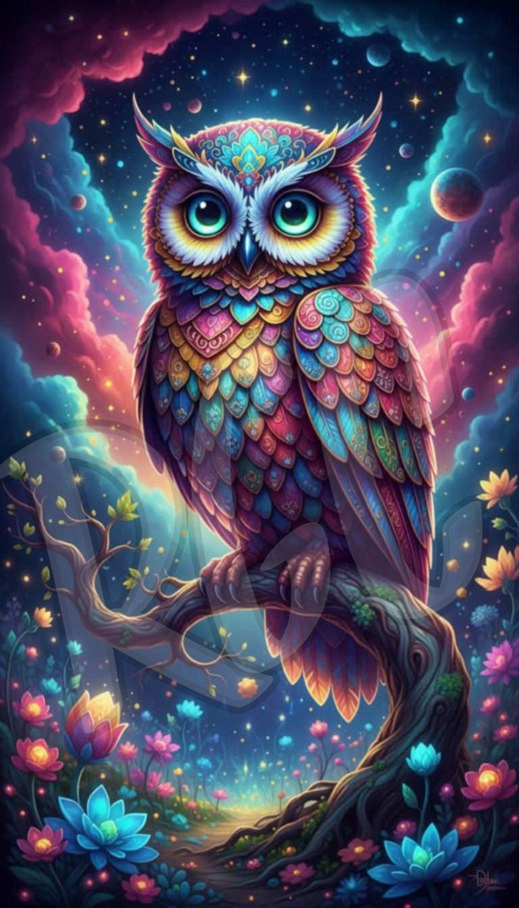 Enchanted Owl of Light