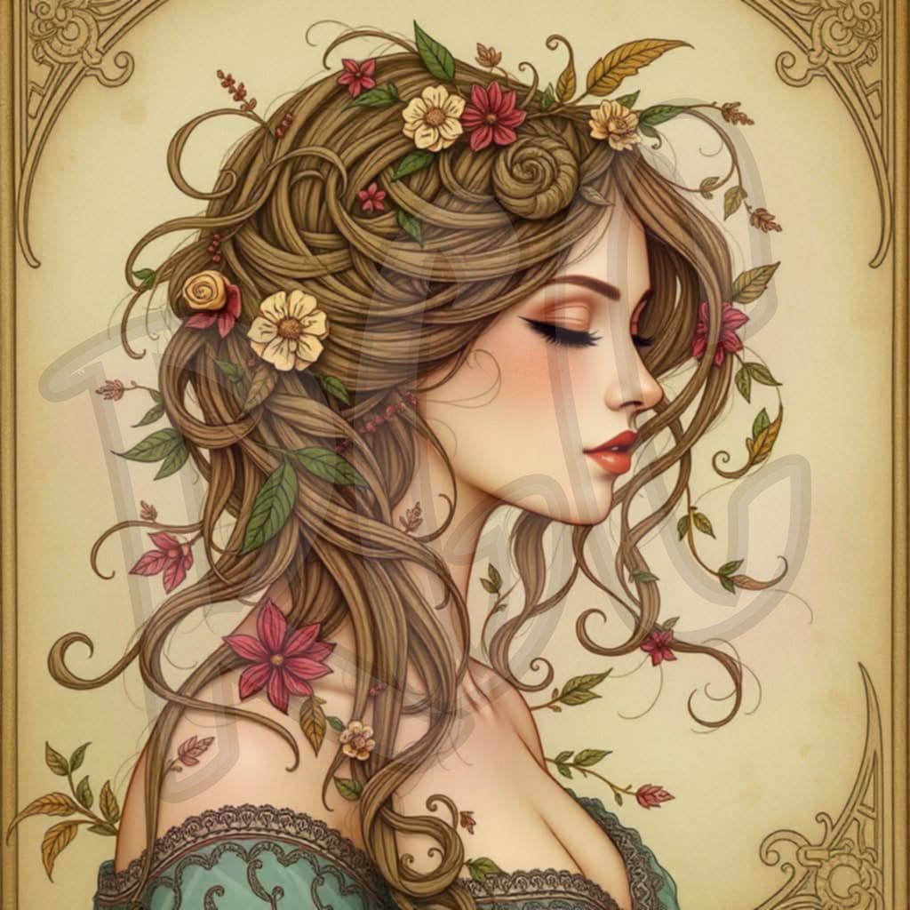 Graceful Floral Woman