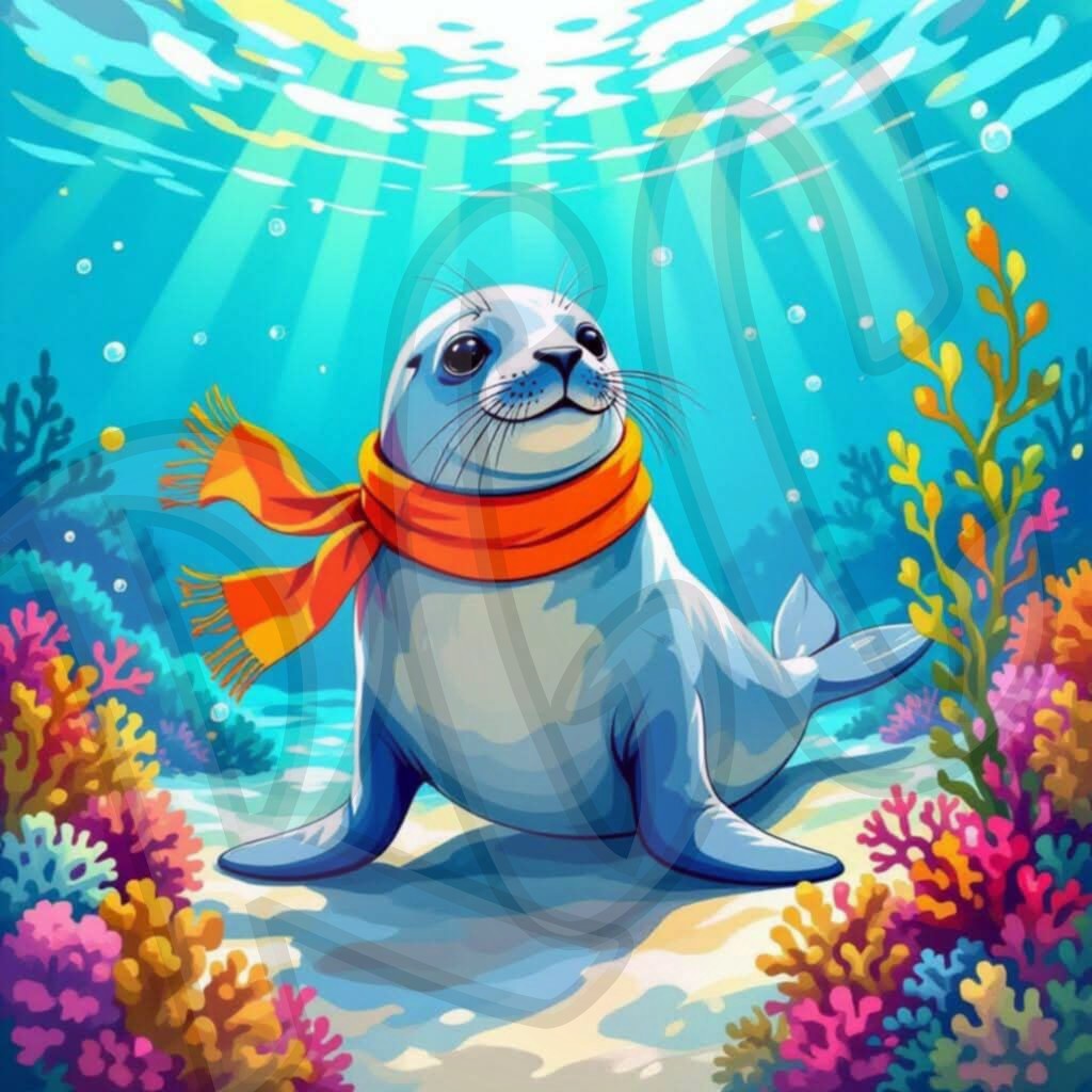 Seal with a Scarf