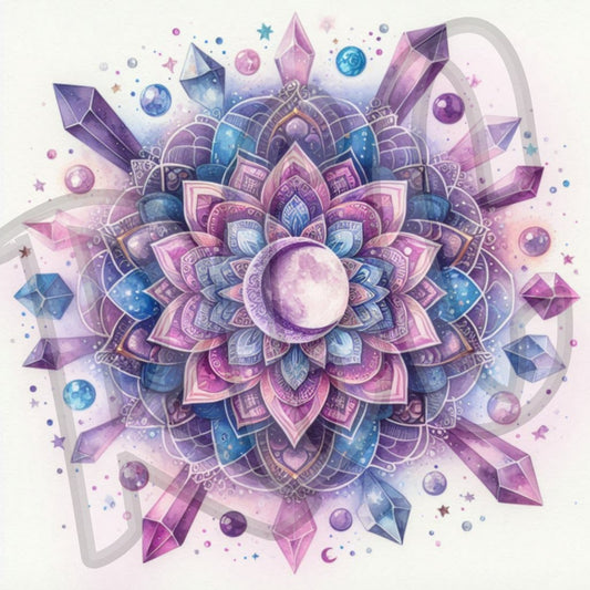 Purple Crystal Mandalas
