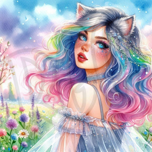 Colorful Kitten Girls Collection 1