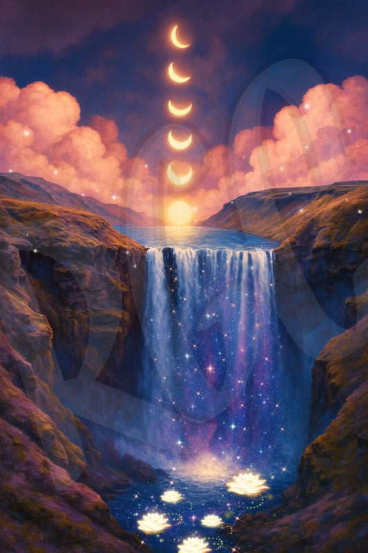 Moonlight Waterfall