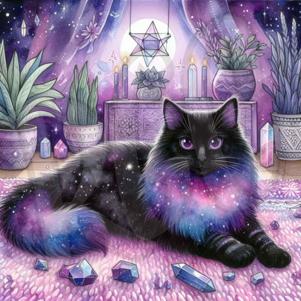 Cosmos Kitty – Rhinestone Goddess Creations