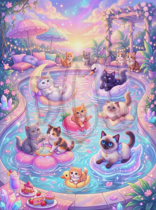 Pool Kitten Party