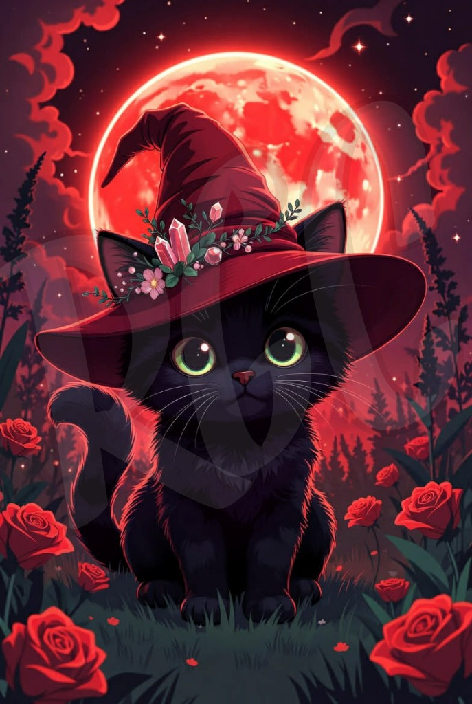 Witchcat of the Blood Moon