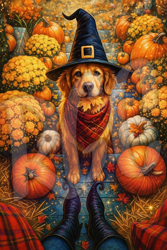 Puppy in Autumn
