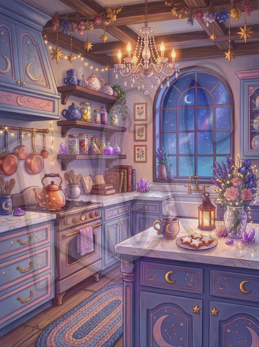 Blue Cozy Kitchen