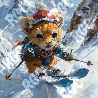 Animal skiing series