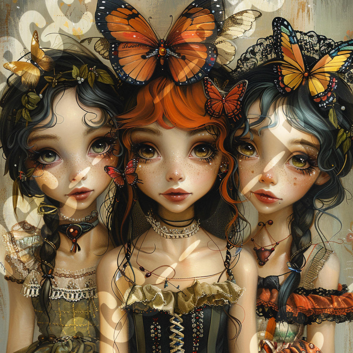 3 sisters & butterflies