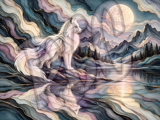 Moonlit Marble Fox