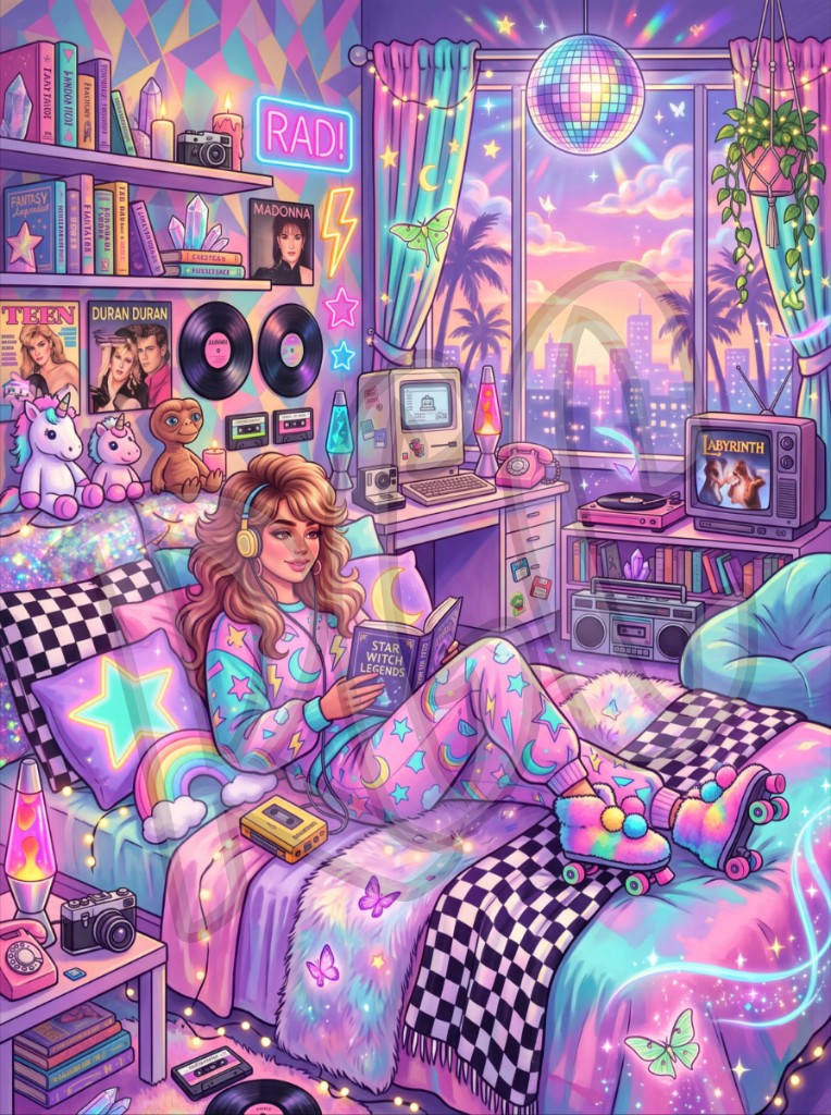 80s Bedroom Girl