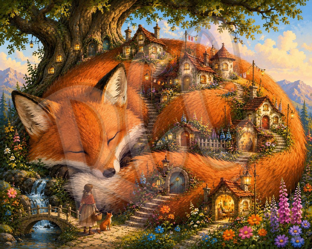 Sleeping Fox Village at Sunset