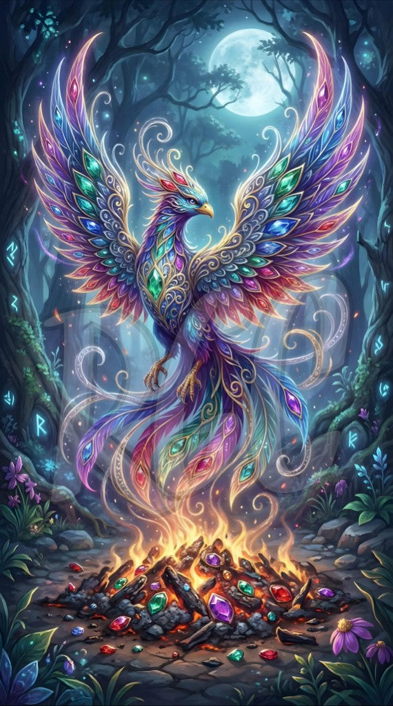 Blazing Jeweled Phoenix