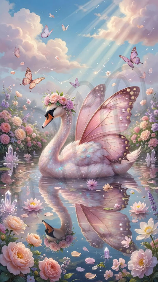 Blush-Winged Swan