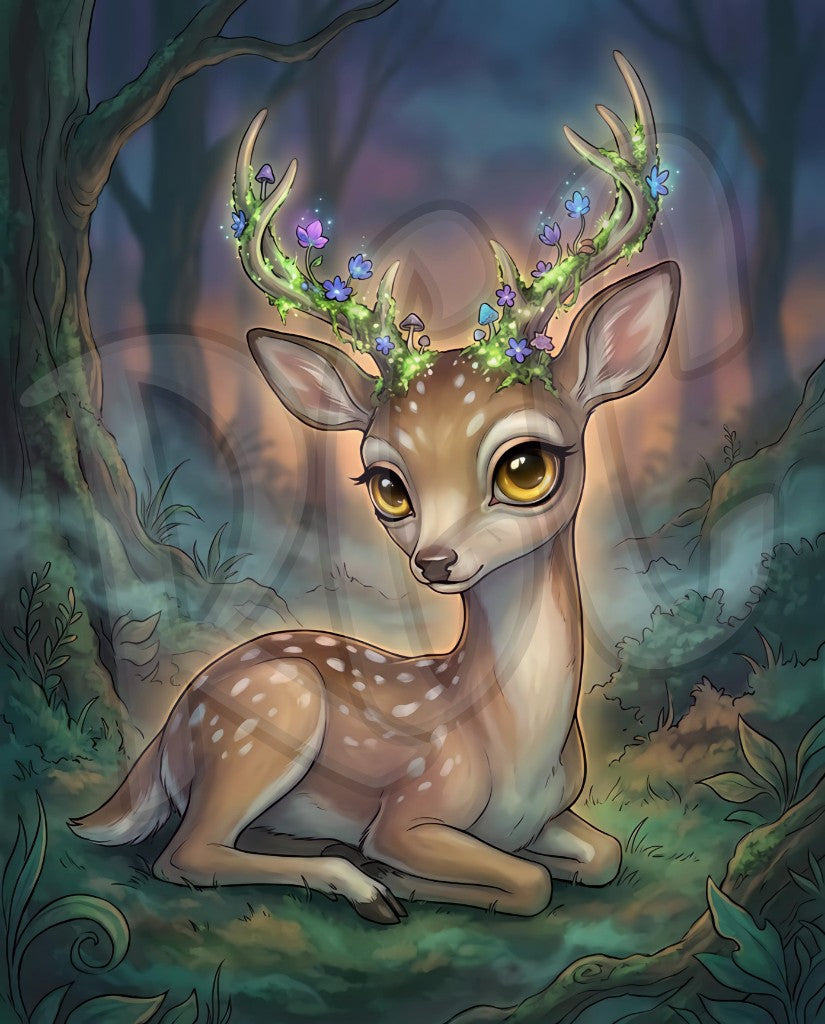 Moonlit Deer