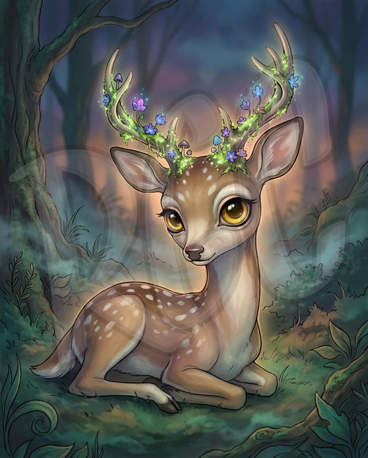 Moonlit Deer