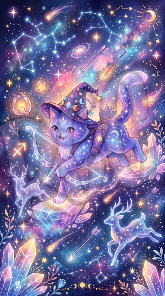 Sagittarius Celestial Archer Cat