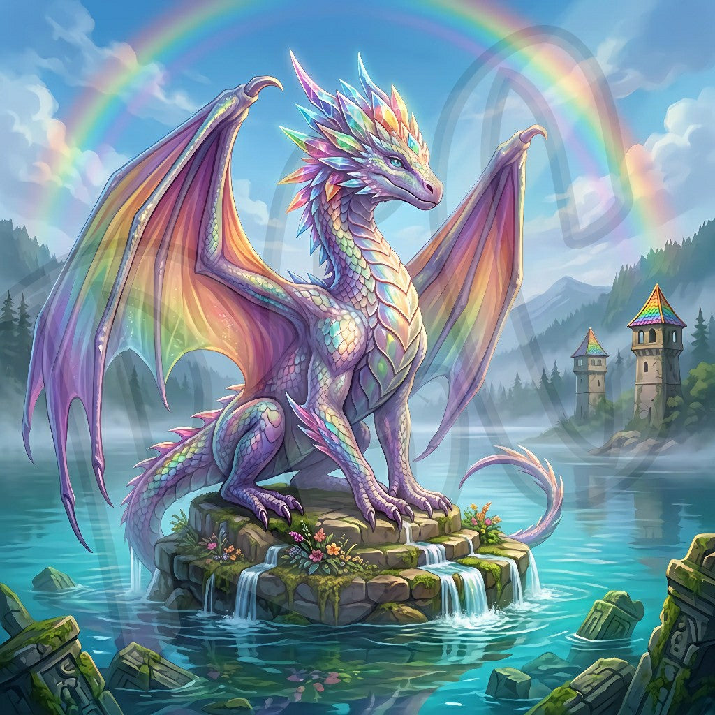 Rainbow Crystal Dragon