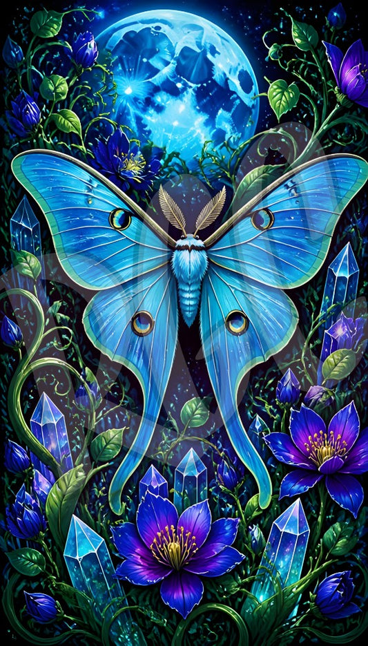 Blue Moon Moth