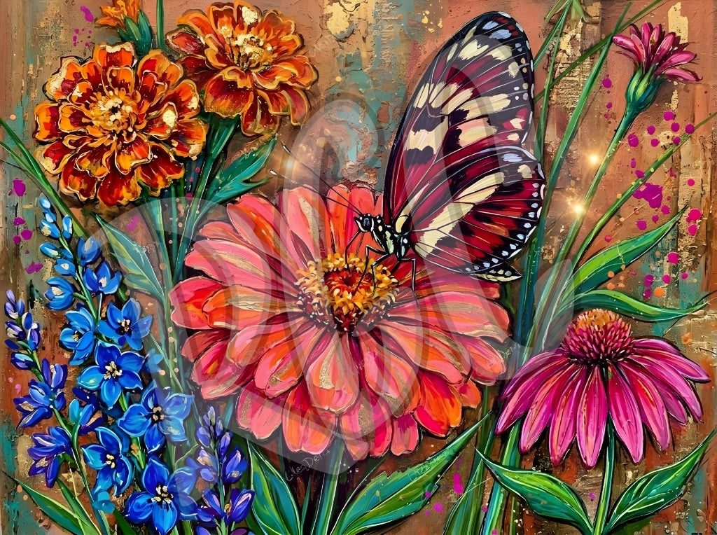 Vibrant Butterfly Garden
