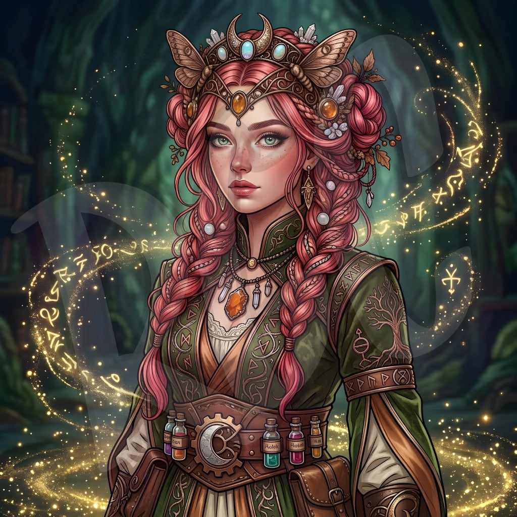 Mystic Alchemist of the Enchanted Forest
