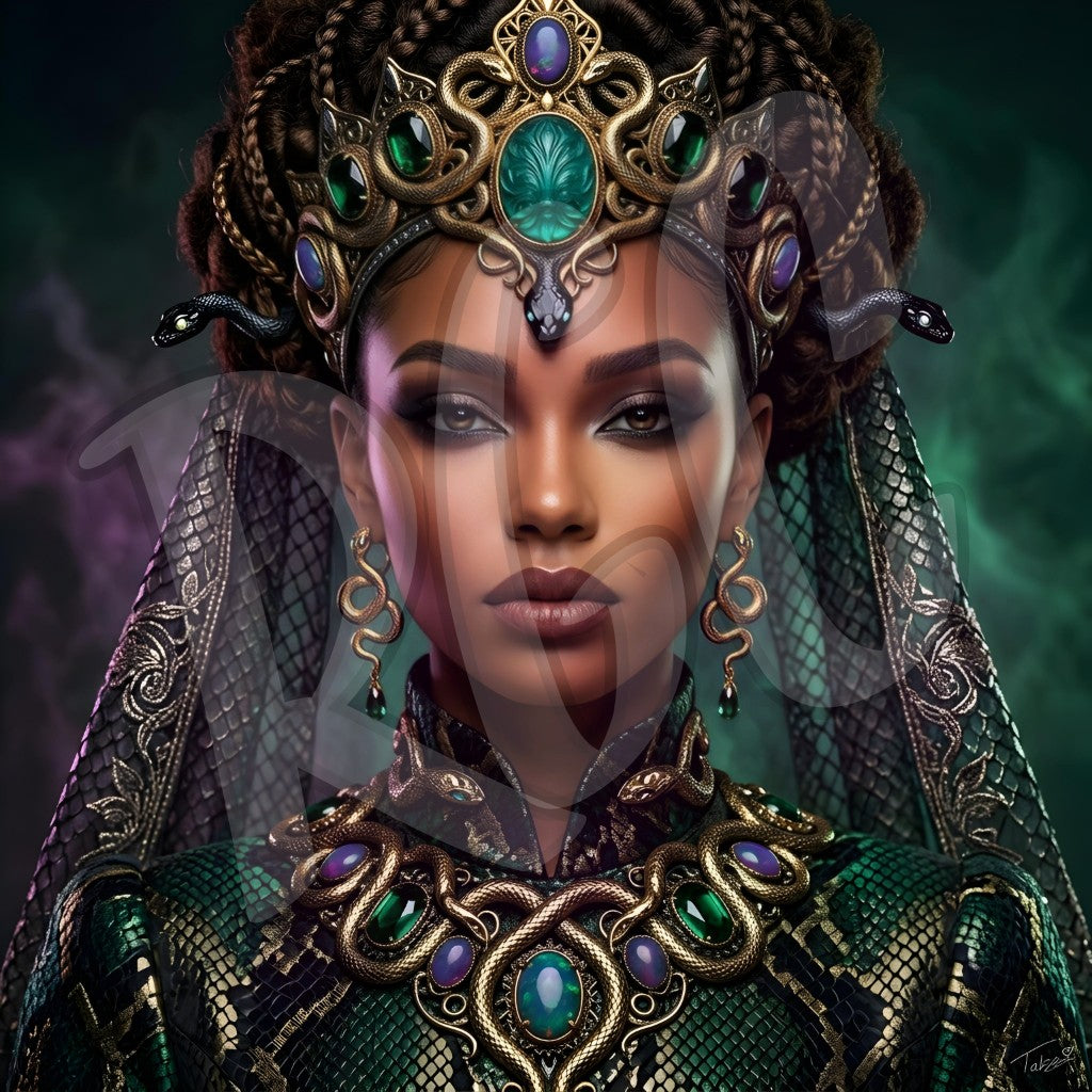 Serpent Queen of Emerald Shadows