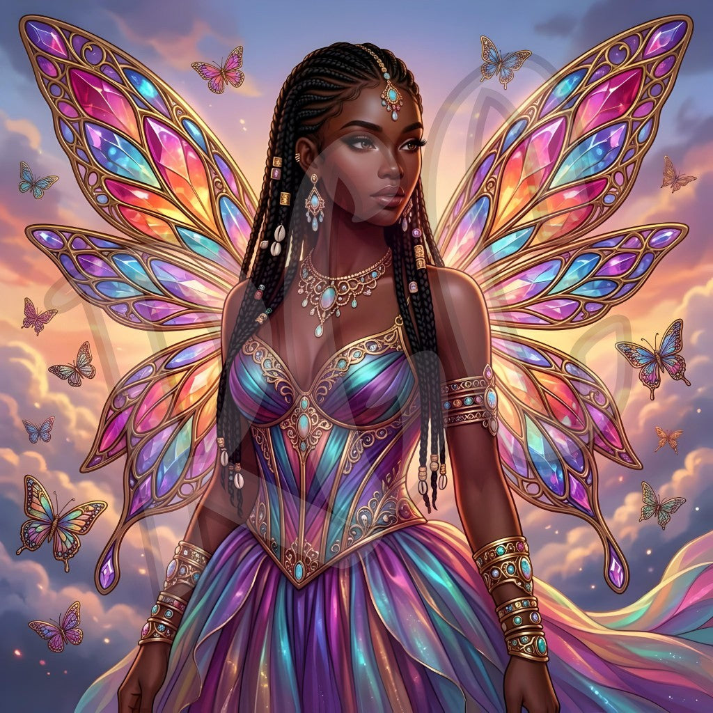 Prismatic Butterfly Goddess