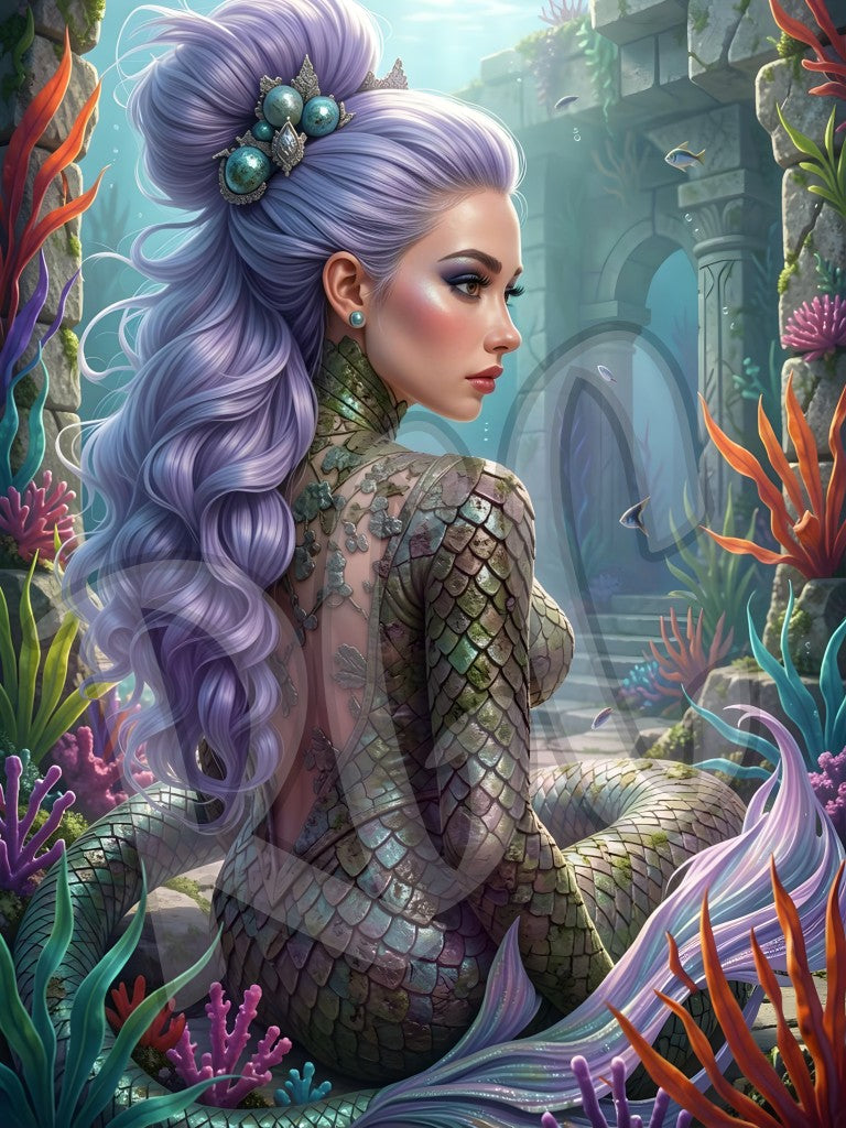 Enchanted Lavender Mermaid