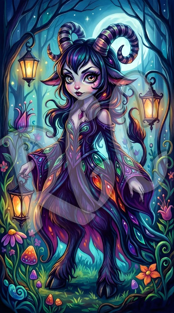 Mystic Moonlit Demon Fairy