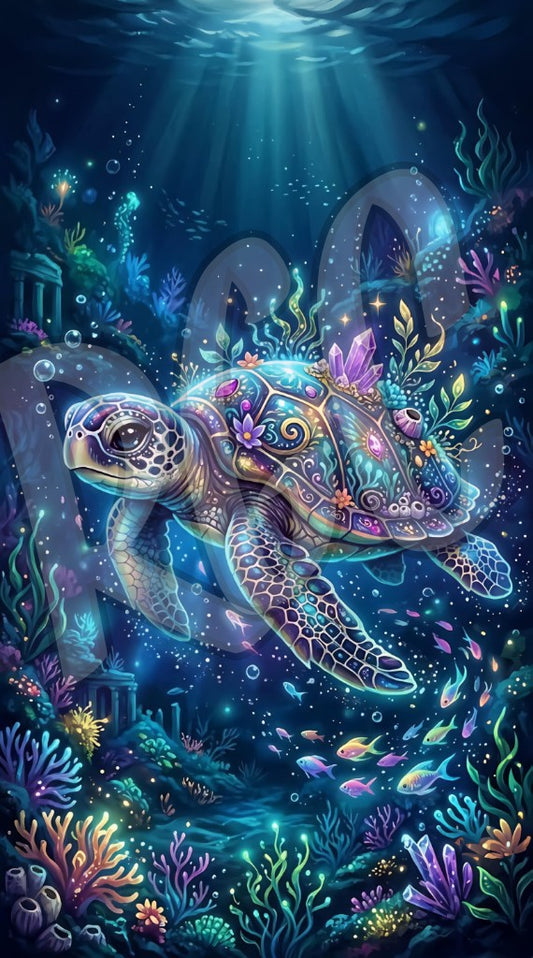 Mystic Crystal Sea Turtle