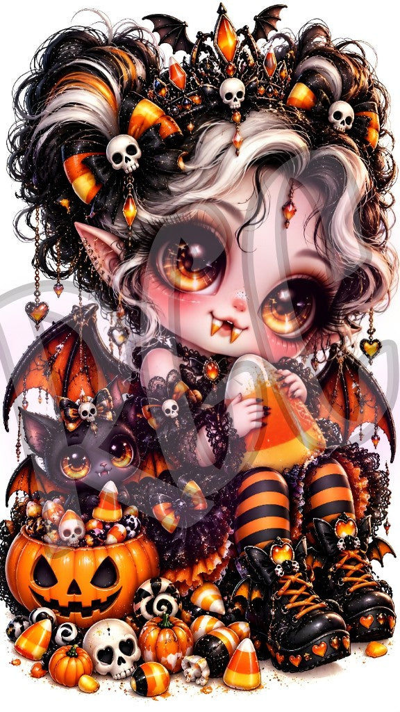 Candy Corn Vampire Queen