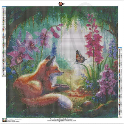 Fox & butterfly