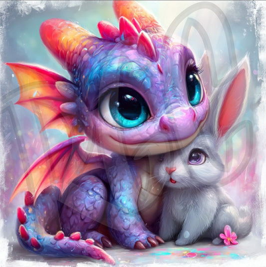 Baby Dragon & Bunny