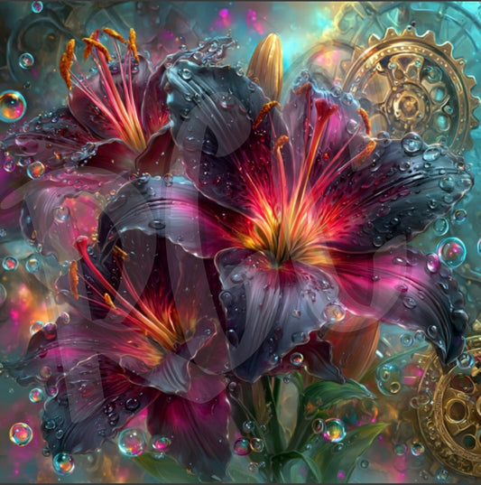 Eternity Black Flowers