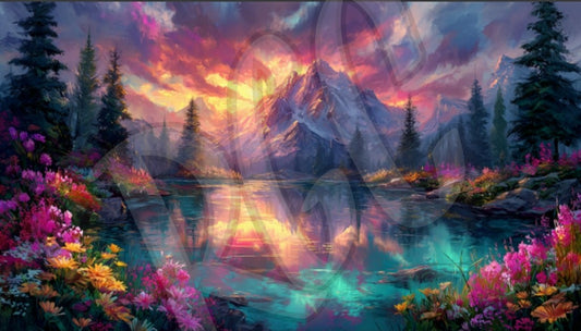 Serene Mountain Lake