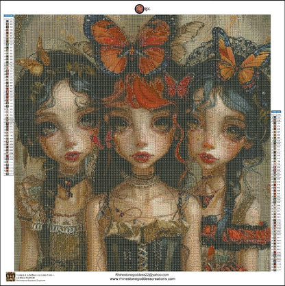 3 sisters & butterflies