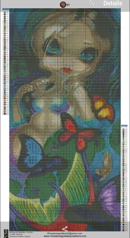 Mermaid with Butterflies