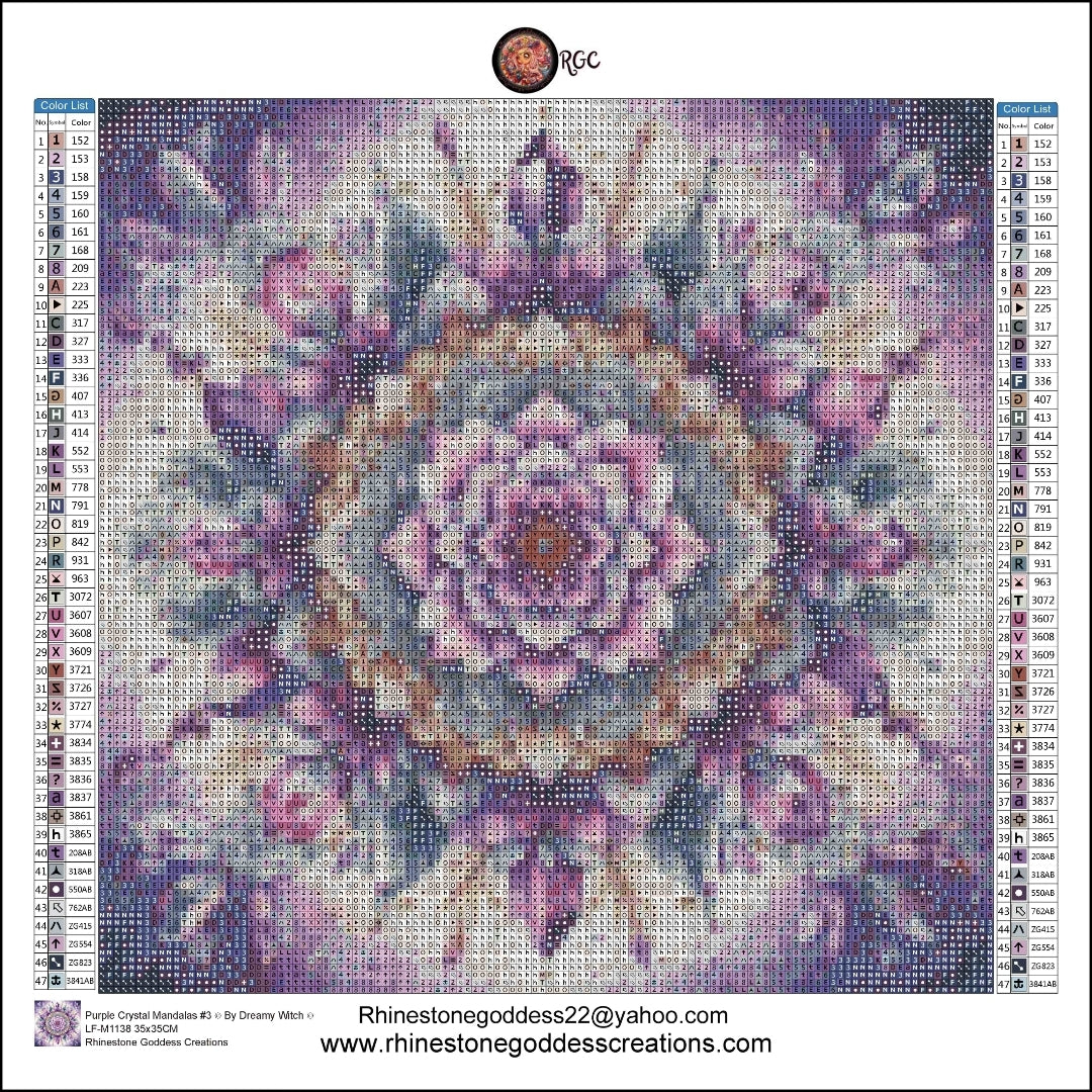 Purple Crystal Mandalas