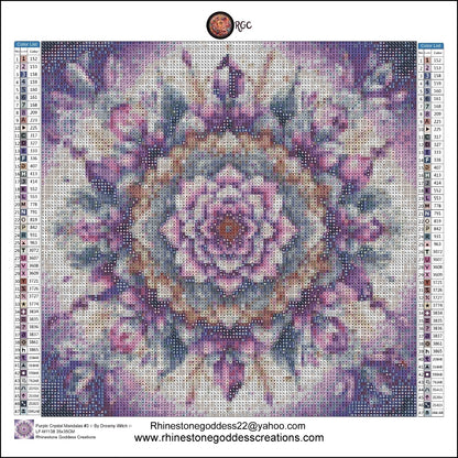 Purple Crystal Mandalas