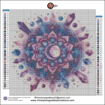 Purple Crystal Mandalas