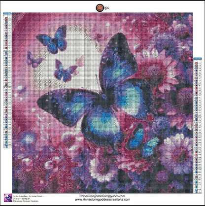 Purple butterflies