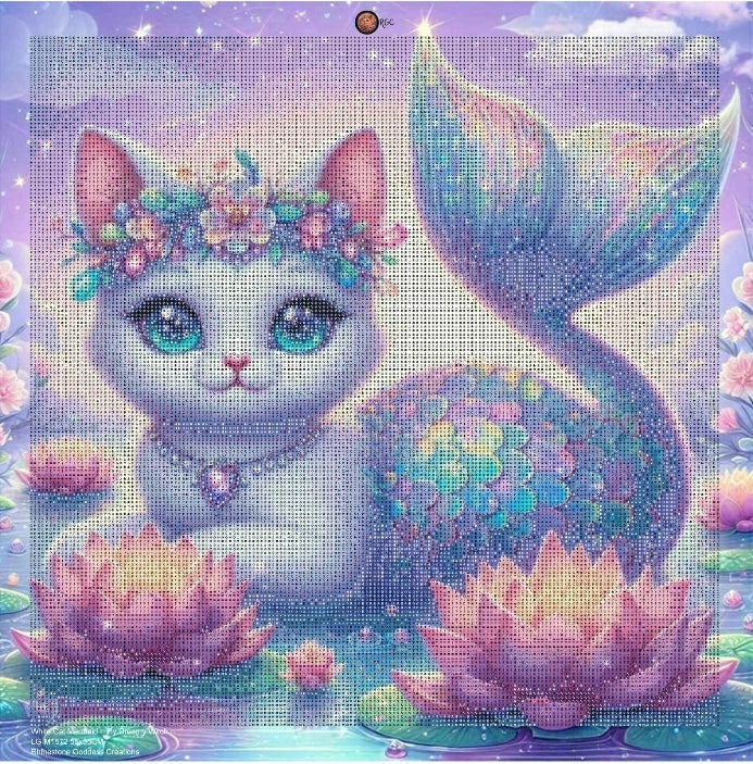 White Cat Mermaid