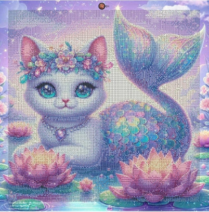 White Cat Mermaid