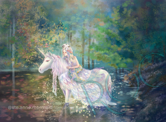 Alicorn in the forest
