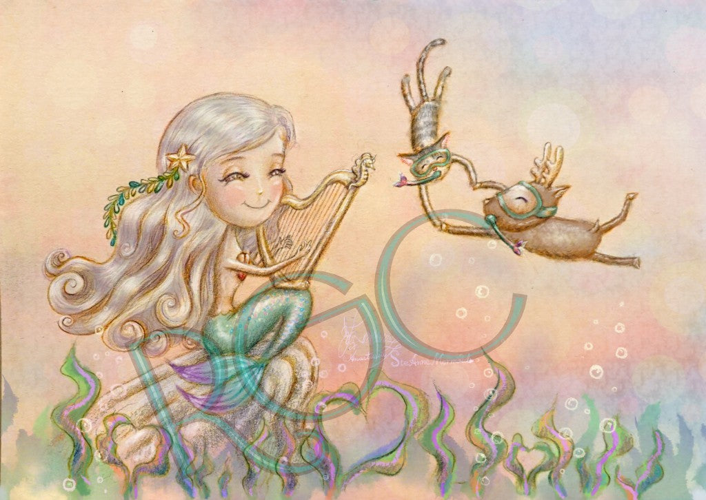 Valentine's day with Mermaid Harpist