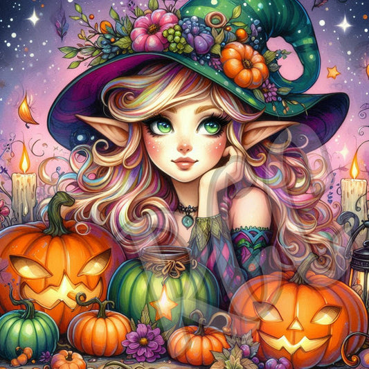 A Witch who loves Pumpkins